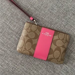 Coach Pink Wristlet